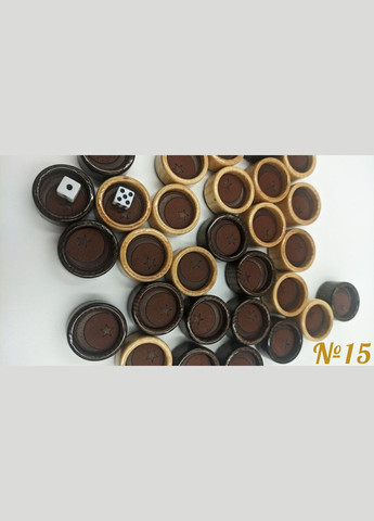 Фішки для нард зі шкіряною вставкою №15. 25х12 мм Вироби майстрів Зі шкіряною вставкою (316259218)