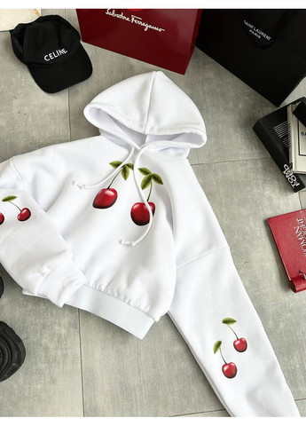 Реал! Стильне худі з вишеньками | Розмірна сітка в описі GD/GL Модний простір (364966486)