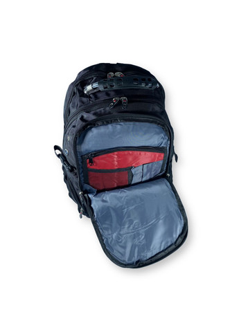 Міський рюкзак з чохлом від дощу 30 л, три відділення, USB розʼєм, розмір: 45*30*20 см, чорний SWISSGEAR (284338100)