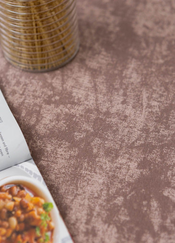 Скатерть с тефлоновым покрытием "Мрамор розовокоричневый" 1.8м х 1.5м Homedec - (318747133)