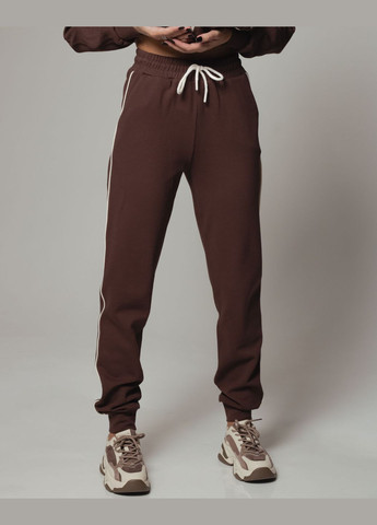 Костюм с жилетом коричневый (жилет, кофта, брюки) Of White (305822746)