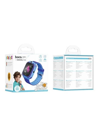 Дитячий смарт-годинник 36mm. 400 mAh children phone watch Blue Hoco Y105 (388345486)