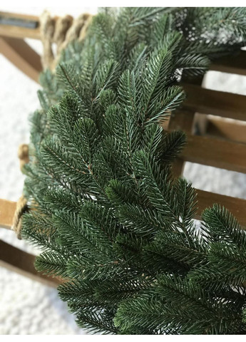 Вінок хвойний різдвяний Traditional литий d-50 см Зелений No Brand (370161598)