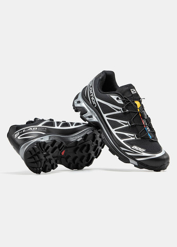 Чорні Осінні кросівки чоловічі salomon xt- 6 lab black silver | саломон хт-6 чорні No Brand