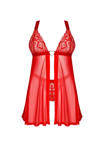 Пеньюар та трусики Elianes babydoll & thong XS/S Obsessive (303886620)