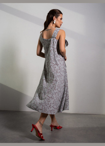 Оливковое повседневный платья ISSA PLUS с цветочным принтом