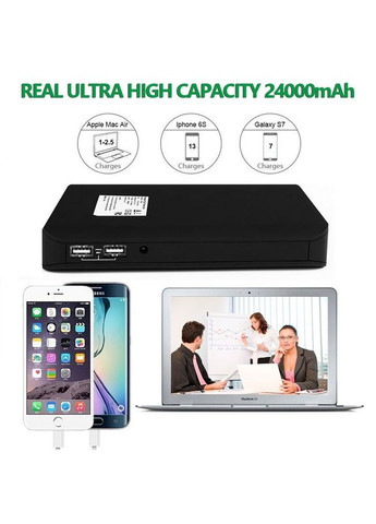 УМБ для ноутбука, телефона VHG KR881 24000 mAh 85 W AC Power Bank Black Portable (324068342)