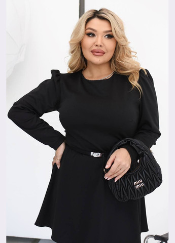 Черное коктейльное, деловое, повседневный, кэжуал, вечернее женское платье клеш No Brand