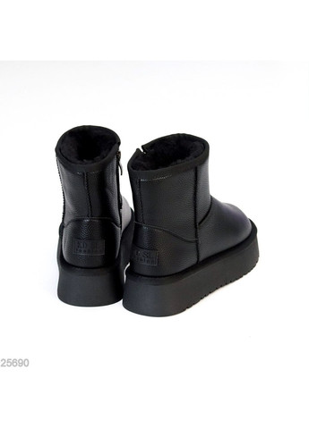 Угги Dorety зимние, натуральная кожа флотарий, черные, теплые No Brand (365548669)