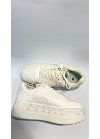 Белые демисезонные женские кроссовки н&м (80014) 38 белые H&M