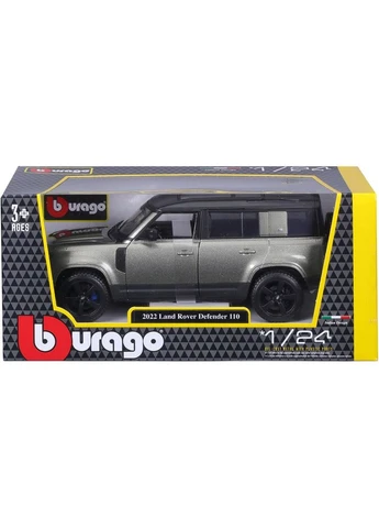 Автомодель Land Rover Defender 110 2022 1:24 Metallic Green (18-21101) [119105] Bburago (400901678)