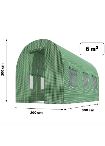 Теплиця парник садовий 6m2 2x3м Польща Plonos (315597843)
