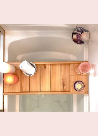 Столик полка для ванной из дерева Дамаск сиена (СДВ-000105) No Brand (328293705)