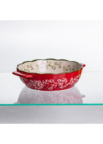 Форма для запекания Vintage Ø17 (см) круглая форма для выпекания в духовке с ручками Красная HM04-05 Yiwu (369446626)