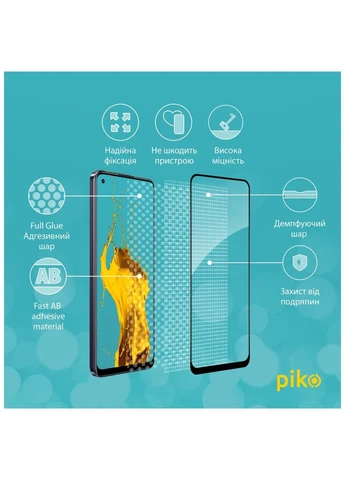 Защитное стекло (ek17833) Piko Full Glue Realme 11 4G Black (388901789)