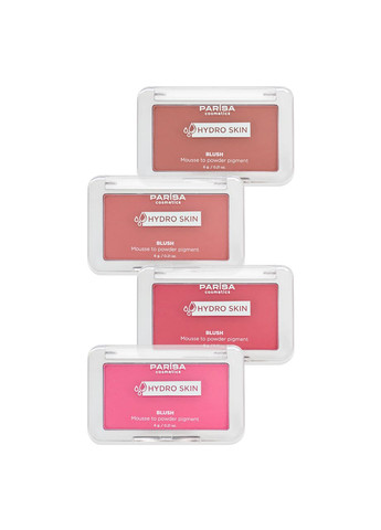 Рум'яна-мус Hydro Skin Blush Mousse to Powder Pigment компактні (PHB-04), 03 Bold rosewood Вишневий Parisa Cosmetics (362093238)