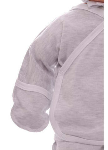 Сірий набір для новонародженого інтерлок сірий 62 см (40943) BABYKROHA