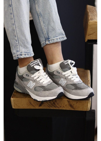 Сірі Осінні кросівки чоловічі new balance 993 grey white нью беланс 993 No Brand