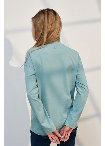 Трикотажний лонгслів для вагітних та годуючих кольору полин Юла мама (352539053)