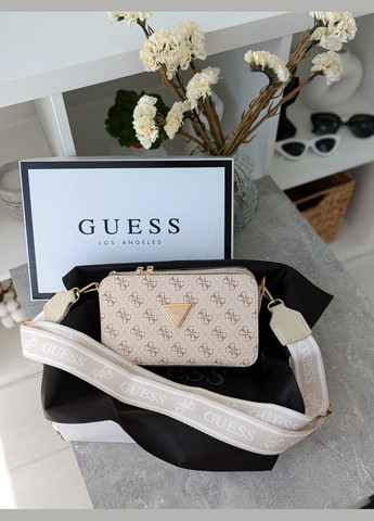 Сумочка Гесс кросс-боді міні лого молочний No Brand (322283865)