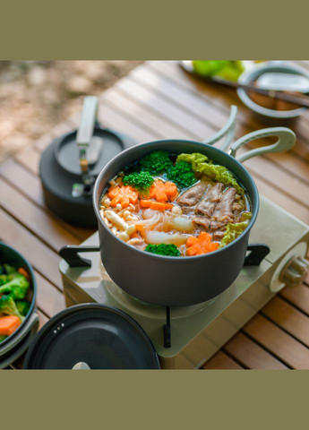 Набор посуды (2 кастрюли, сковорода) CNK2450CF010, алюминий Naturehike (353503736)