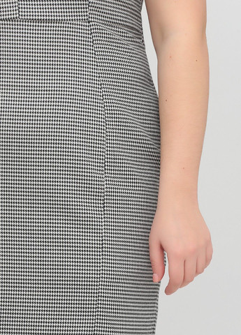 Білий кежуал сукня H&M з візерунком "гусяча лапка"