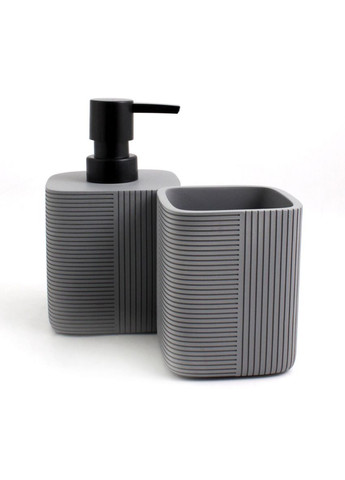 Дозатор рідкого мила Trento Eclipse Grey, полігума Trento Design Studio (322252575)
