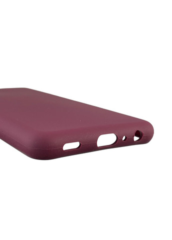 Чехол для Galaxy A22 4G (SM-A225F) силиконовый с микрофиброй нескользящий на самсунг а22 4г бордовый Samsung (366387376)