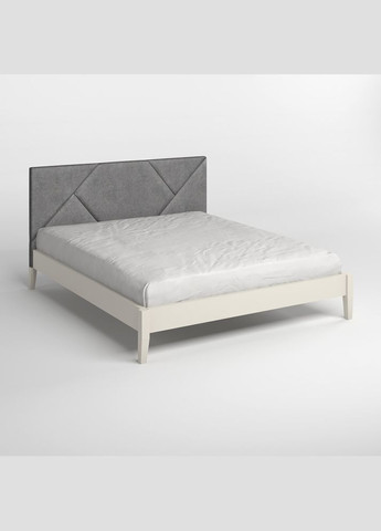 Двоспальне дерев'яне ліжко Нью-Йорк ДК (S2005Y50R)/Аляска 93 (Сірий) 140х200 см (MBG-10329) Mebigrand (368281387)