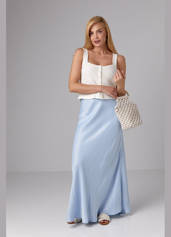 Довга атласна спідниця на резинці Liton (297057633)