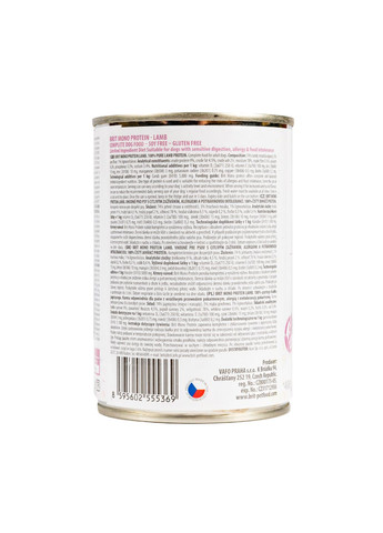 Влажный корм монопротеин с ягненком Mono Protein Lamb Брит консерва для собак 400 г 1 шт (8595602555369) Brit (362700975)