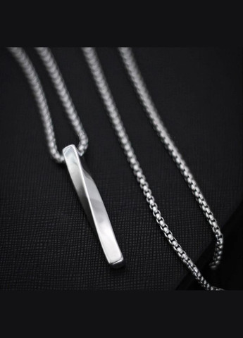 Мужская металлическая серебряная подвеска, цепочка с кулоном, спираль No Brand (328251202)