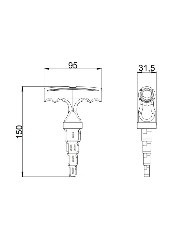 Калібратор для м/п труб d16-32 STD-405 Thermo Alliance (401159192)