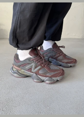 Кроссовки женские и мужские New Balance 9060 brown | Нью Беланс 9060 коричневые No Brand коричневые демисезоны (316091138)