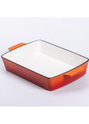 Форма для выпечки чугунная 3 л прямоугольная, оранжевый Yongkang HP-1-9O No Brand (358885691)