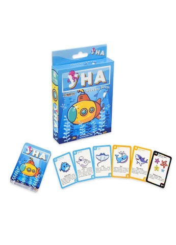 Карточная игра "УНА морские друзья" 30449 на украинском языке 108 карточек Strateg (396681859)