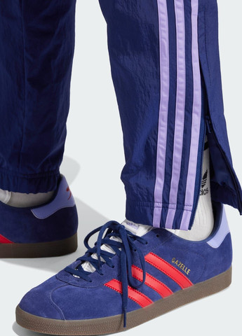 Синие спортивные демисезонные брюки adidas