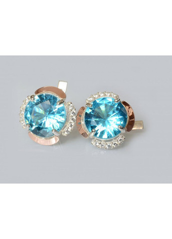 Серебряные серьги с золотыми пластинами Silver Style (367112942)