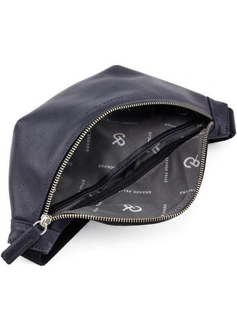 Сумка на пояс через плече жіноча із натуральної шкіри середня Синій 37979 Grande Pelle (355245384)