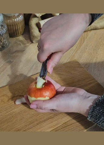 Рибочистка ніж для чищення риби та видалення серцевини з картоплі, яблук, груш та перців 18 см Синій Kitchette (301023058)