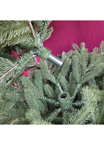 Штучна ялинка модель «Віденська» 2.1 м лита хвоя, саморозкладний механізм Umbrella зелена Xatynka (363023174)