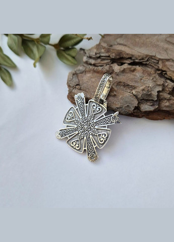 Срібна підвіска оберіг амулет Крес чорнене срібло 925 проби (АРТ.93668) 8.70г No Brand (337656683)