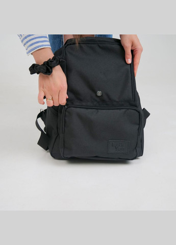 Компактный женский рюкзак оксфорд черный цвет ToBeYou klapan (293247101)