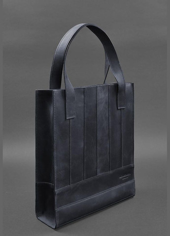 Шкіряна жіноча сумка Бетсі синя (A-026243) BlankNote шоппер (327874210)