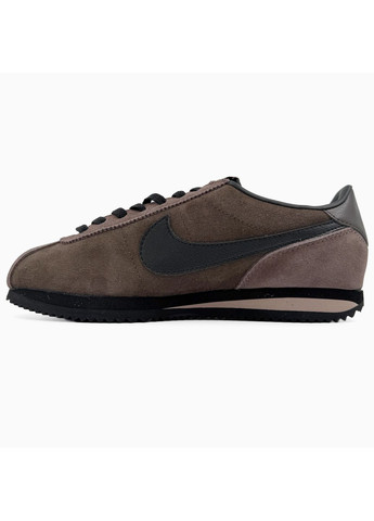 КРОСІВКИ ЖІНОЧІ NIKE CORTEZ BROWN / BLACK НАЙК КОРТЕЗ No Brand чорні демісезони (368647108)