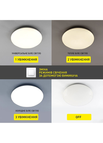 Светильник управляемый светодиодный MOON Управляется выключателем (без пульта) ESLLSE (365446771)