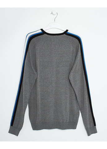 Комбінований джемпер демісезон,сірий-чорний-синій, Blend