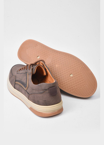 Коричневі Осінні кросівки чоловічі коричневого кольору на шнурівці Let's Shop
