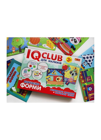 Учебные пазлы Изучаем формы.IQ-club для малышей 13203007, 6 карт в наборе Ranok Creative (306435701)
