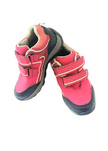 Бордовые повседневные, кэжуал осенние ботинки с поверхностью softshell для девочки 1356978-21 23 Kuniboo